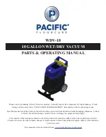 Pacific Floorcare WDV-18 Parts & Operating Manual preview