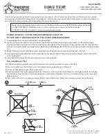 PACIFIC PLAY TENTS 20000 Instructions preview