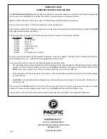 Предварительный просмотр 8 страницы Pacific B-1500 Parts & Operating Manual