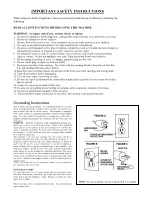 Preview for 3 page of Pacific TopVac Operating Instructions Manual