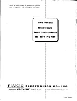 Предварительный просмотр 43 страницы paco T-65 Assembly And Operating Manual