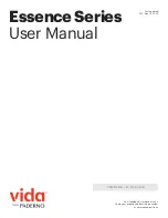 Paderno VIDA Essence Series User Manual preview