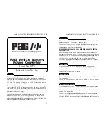 Предварительный просмотр 1 страницы PAG 9774 Instructions For Use
