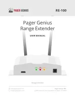 Pager Genius RE-100 User Manual preview