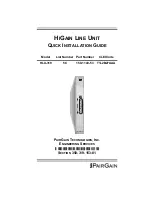 PairGain HLU-319 Quick Installation Manual предпросмотр