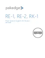 Предварительный просмотр 1 страницы Pakedge RE-1 User Manual