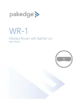 Pakedge WR-1 User Manual предпросмотр