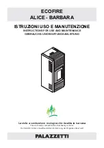 Palazzetti ECOFIRE series Instructions For Use And Maintenance Manual preview