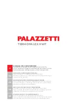 Palazzetti TERMOPALEX HWT User And Maintenance Manual preview