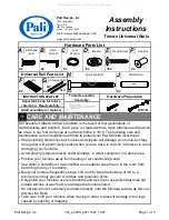 Предварительный просмотр 1 страницы PALI Trieste Assembly Instructions