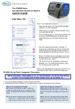 Preview for 2 page of Pall PCM500 Series Quick Manual