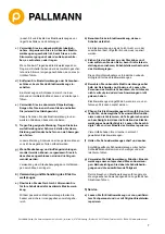 Preview for 7 page of Pallmann UNO Translation Of The Original Manual