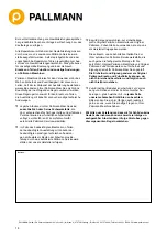 Preview for 14 page of Pallmann UNO Translation Of The Original Manual