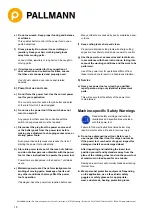 Preview for 18 page of Pallmann UNO Translation Of The Original Manual