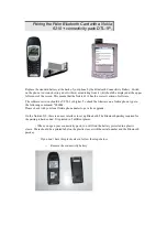 Preview for 4 page of Palm Bluetooth Card Supplementary Manual