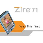 Предварительный просмотр 1 страницы Palm TM Zire Zire 71 Read This First Manual