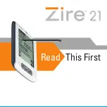 Palm Zire 21 Read This First Manual preview