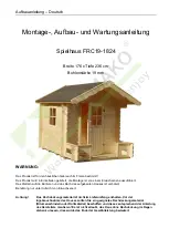 Preview for 7 page of Palmako FRC19-1824 Assembly, Installation And Maintenance Manual