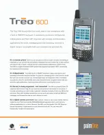 Предварительный просмотр 1 страницы palmOne Treo 600 Specifications