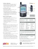 Предварительный просмотр 2 страницы palmOne Treo 600 Specifications