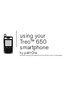 Предварительный просмотр 1 страницы palmOne TREOTM TreoTM 650 Using Manual