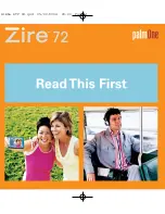 palmOne Zire 72 Read This First Manual preview