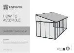 Предварительный просмотр 1 страницы Palram CANOPIA SANREMO 10x18/3x5.46 How To Assemble