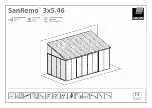 Preview for 1 page of Palram SanRemo 3x5.46 Manual