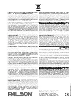 Предварительный просмотр 17 страницы PALSON COLORADO Operating Instructions Manual