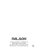 Preview for 28 page of PALSON DENVER Operating Instructions Manual