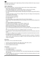 Предварительный просмотр 6 страницы PALSON LEGEND Operating Instructions Manual