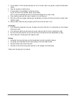 Предварительный просмотр 7 страницы PALSON LEGEND Operating Instructions Manual