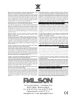 Preview for 28 page of PALSON MIAMI Operating Instructions Manual