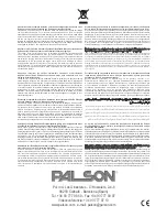 Предварительный просмотр 9 страницы PALSON PRECISE Operating Instructions Manual