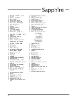 Предварительный просмотр 2 страницы PALSON SAPPHIRE Operating Instructions Manual