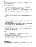 Предварительный просмотр 6 страницы PALSON THOR Operating Instructions Manual