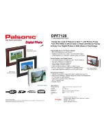 Предварительный просмотр 1 страницы Palsonic DPF7128 Specifications