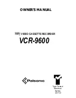 Preview for 1 page of Palsonic VCR-9600 Owner'S Manual