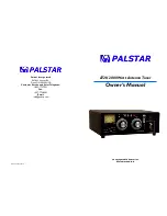 Palstar AT2K Owner'S Manual preview