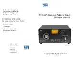 Предварительный просмотр 1 страницы Palstar BT1500A Technical Manual