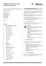 Preview for 45 page of Panadero BERGEN Usage And Maintenance Instructions