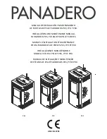 Panadero P65 Installation And Maintenance Manual preview