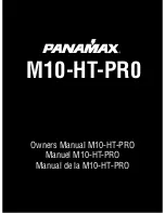 Предварительный просмотр 1 страницы Panamax M10-HT-PRO Owner'S Manual
