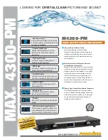 Panamax M4300-PM Specifications preview