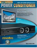 Panamax M5510-PRO Technical Specifications preview