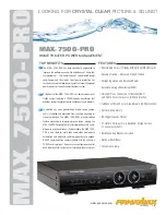 Panamax M7500-PRO Specifications preview