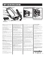 Предварительный просмотр 3 страницы Panamax MFP-400 Instructions