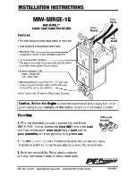 Preview for 1 page of Panamax PF Power MAX IN-WALL MIW-SURGE-1 Installation Instructions