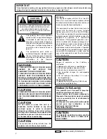 Preview for 2 page of Panasonic AG-DVX100A - Pro 3-CCD MiniDV Proline... Operating Instructions Manual