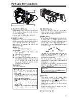 Preview for 17 page of Panasonic AG-DVX100A - Pro 3-CCD MiniDV Proline... Operating Instructions Manual